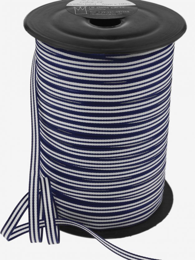 streifenband-gewebt-dunkelblau-weiss-schmal-hochwertig